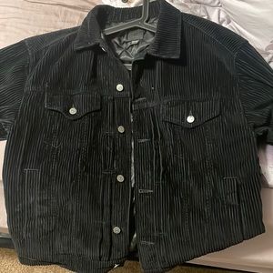 Urban outfitters black corduroy jacket.